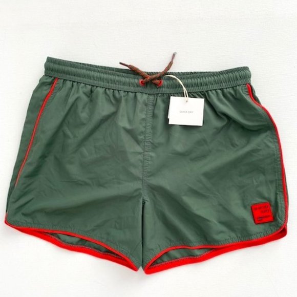 Zara Boy's Swim Trunks Shorts Army  Green - Picture 1 of 2